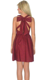 The Augusta Dress in Crimson by Lauren James - Country Club Prep