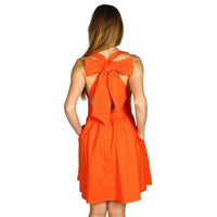 The Augusta Dress in Orange by Lauren James - Country Club Prep
