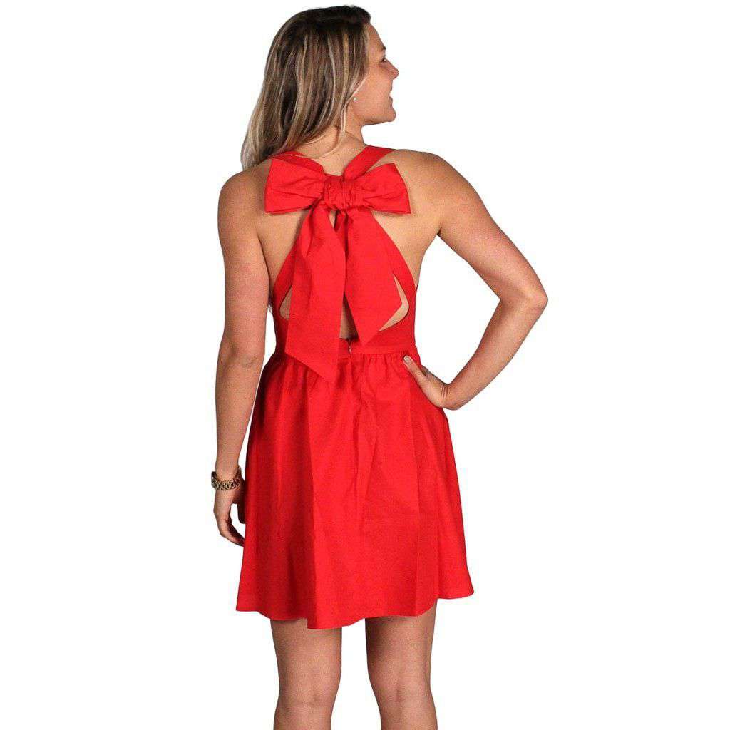 The Augusta Dress in Red by Lauren James - Country Club Prep