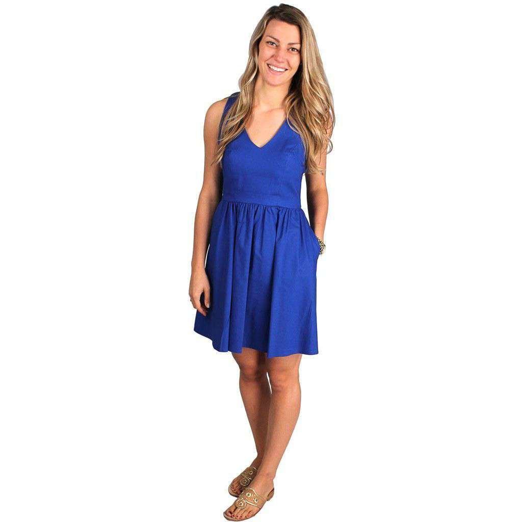The Augusta Dress in Royal Blue by Lauren James - Country Club Prep