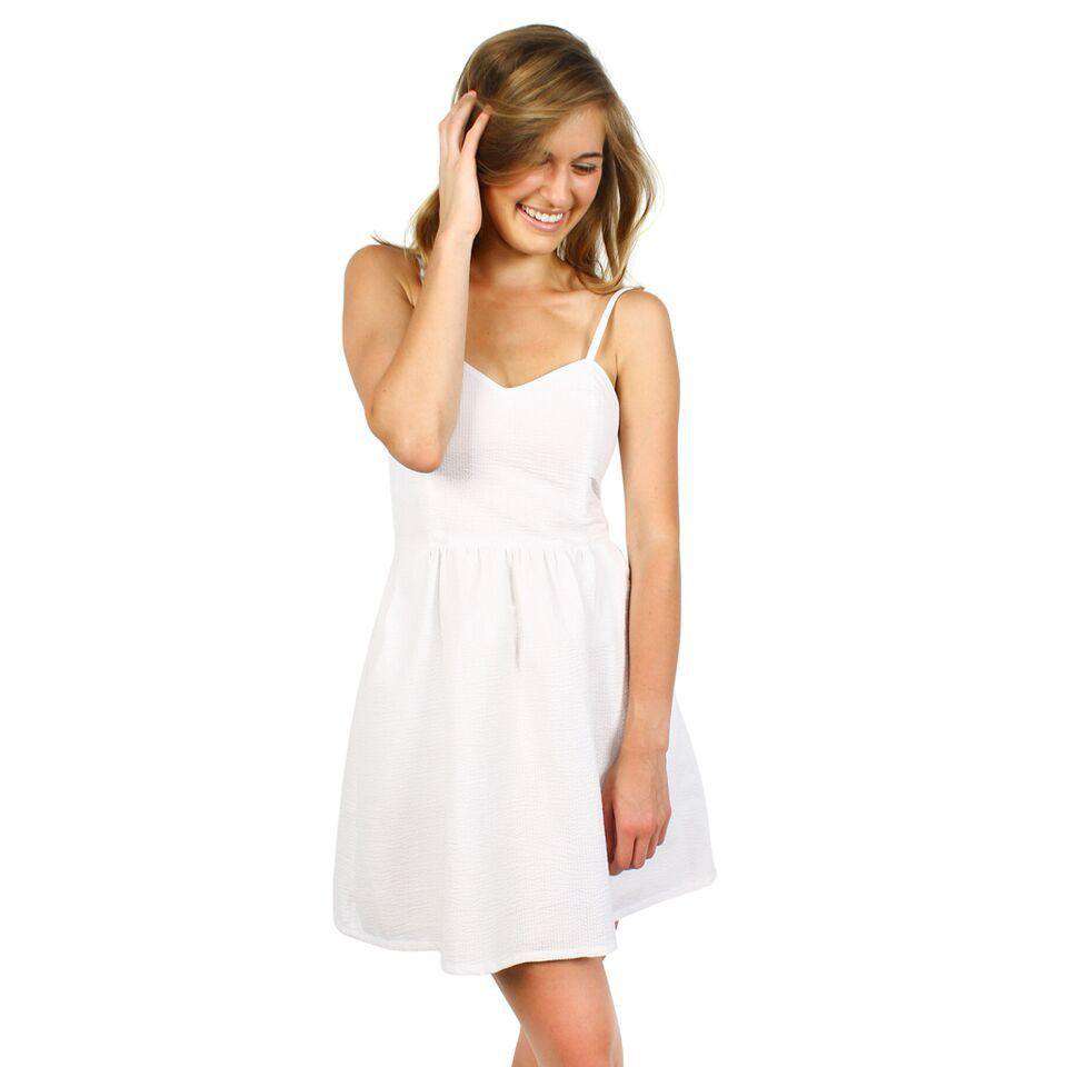 The Briana Dress in White by Dayton K - Country Club Prep