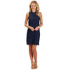 The Britain Scallop Dress in Navy by Mud Pie - Country Club Prep