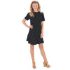 The Farrah Flounce Dress in Black by Mud Pie - Country Club Prep