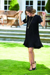 The Farrah Flounce Dress in Black by Mud Pie - Country Club Prep