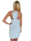 The Hampton Dress in Mint Seersucker by Lauren James - Country Club Prep