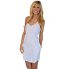 The Hampton Dress in Soft Blue Seersucker by Lauren James - Country Club Prep