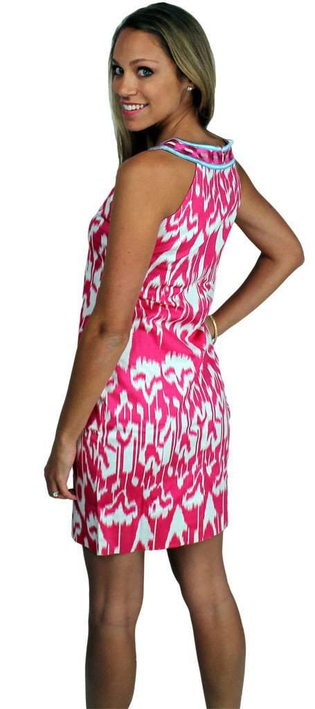The Ikat Yoke Dress in Fuchsia by Gretchen Scott Designs - Country Club Prep