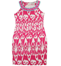 The Ikat Yoke Dress in Fuchsia by Gretchen Scott Designs - Country Club Prep