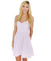 The Livingston Dress in Pink Seersucker by Lauren James - Country Club Prep