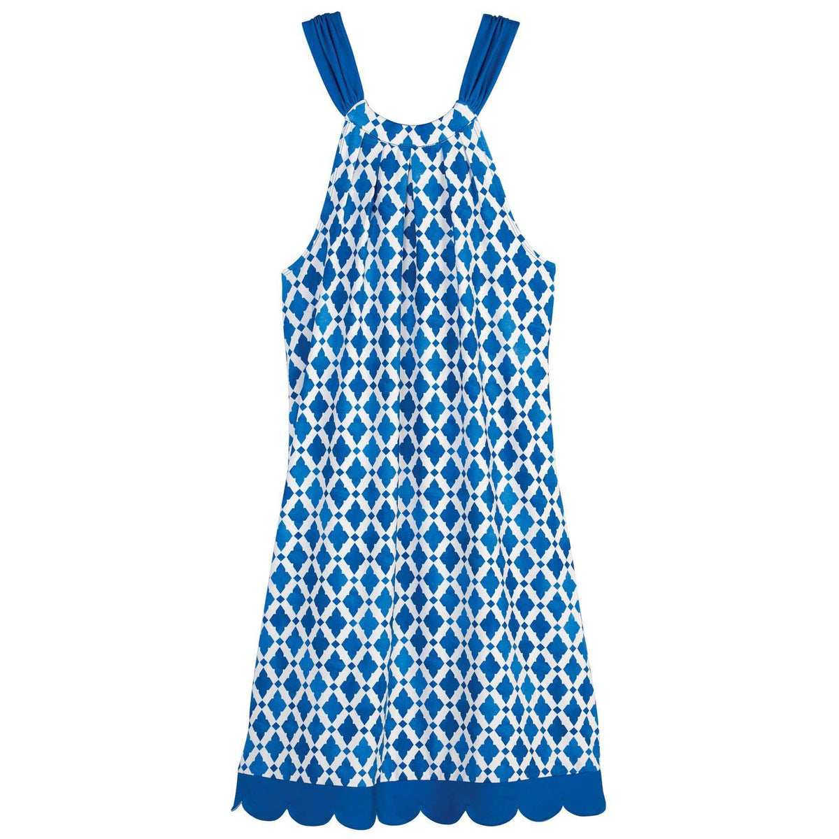 The Natalie Bow Tie dress in Blue Tile by Mud Pie - Country Club Prep
