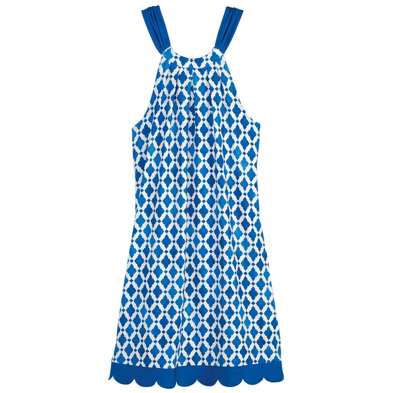 The Natalie Bow Tie dress in Blue Tile by Mud Pie – Country Club Prep