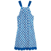 The Natalie Bow Tie dress in Blue Tile by Mud Pie - Country Club Prep