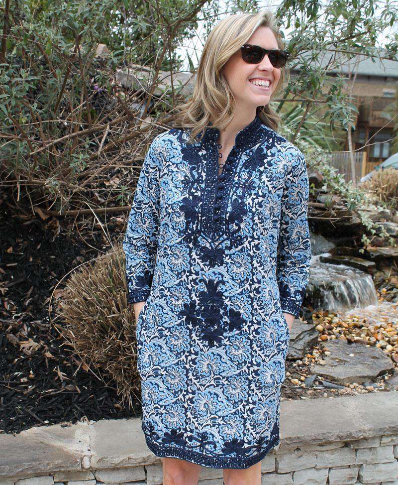 The Rabat Dress in Midnight O'Keefe by Gretchen Scott Designs Navy / M The Rabat Dress in Midnight O'Keefe by Gretchen Scott Designs Navy / M