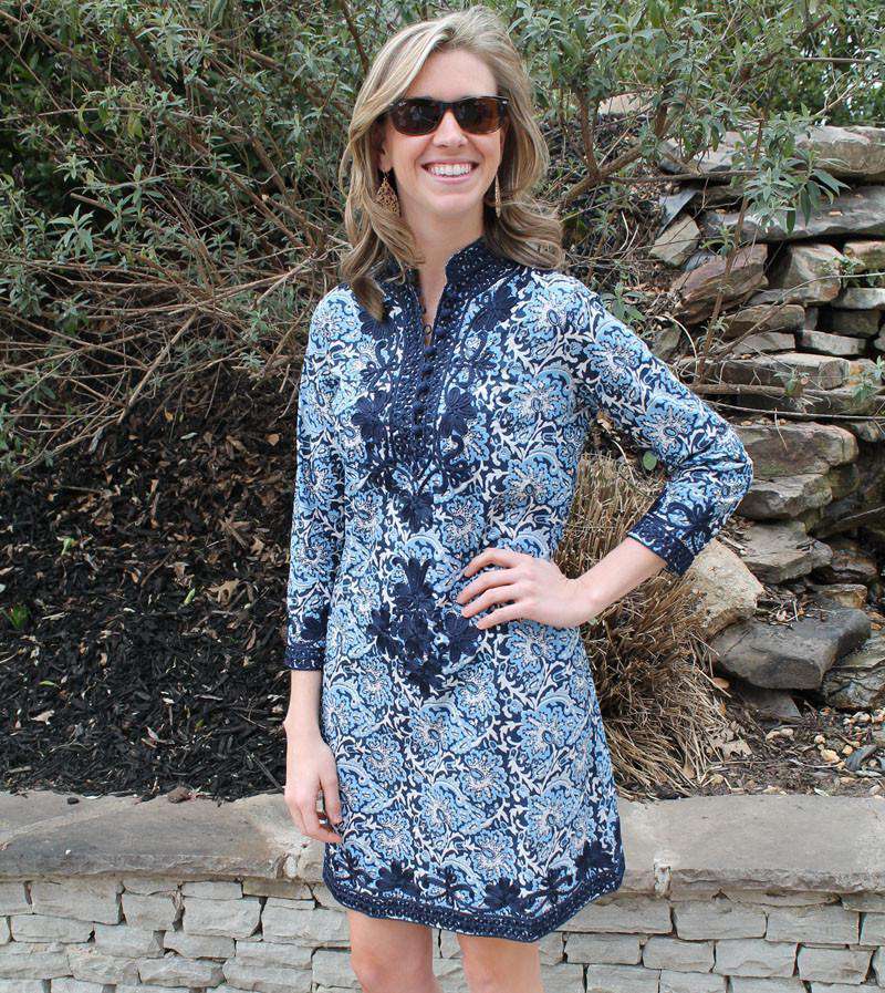 The Rabat Dress in Midnight O'Keefe by Gretchen Scott Designs - Country Club Prep