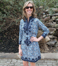 The Rabat Dress in Midnight O'Keefe by Gretchen Scott Designs - Country Club Prep