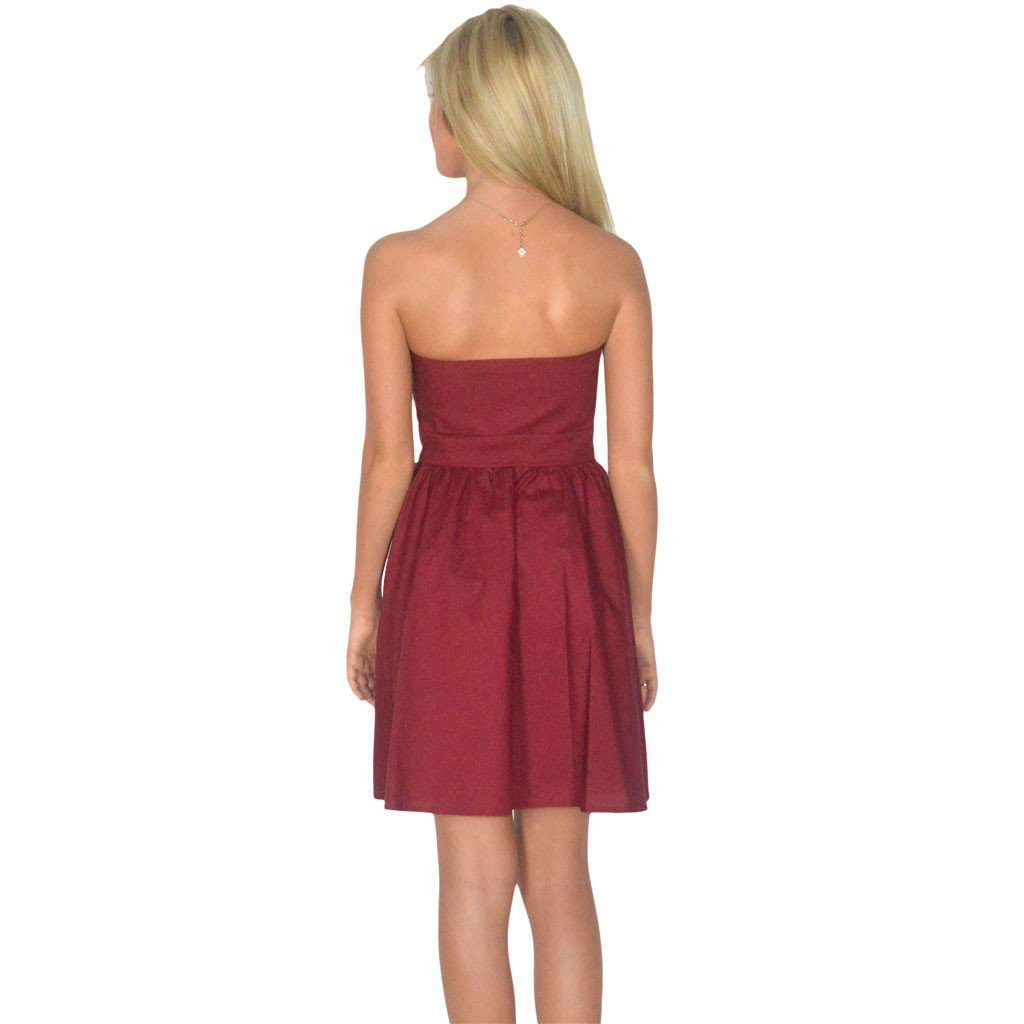 The Savannah Dress in Crimson by Lauren James - Country Club Prep