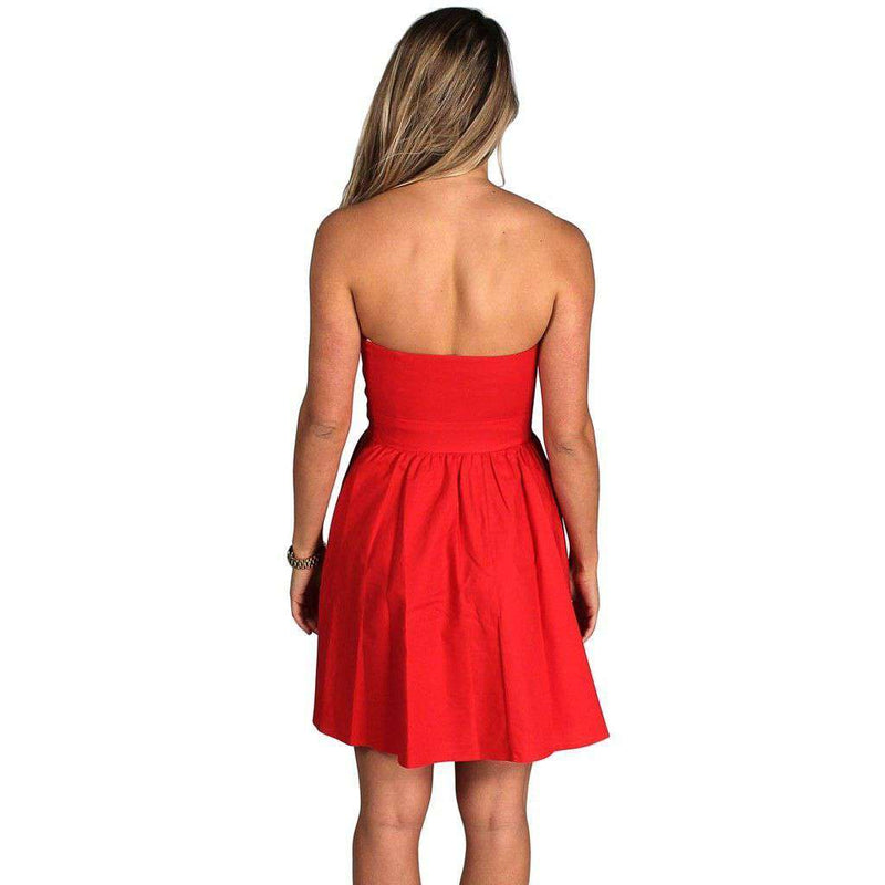 The Savannah Dress in Red by Lauren James - Country Club Prep