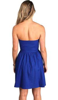 The Savannah Dress in Royal Blue by Lauren James - Country Club Prep