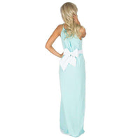 The Sterling Maxi Dress in Aqua by Lauren James - Country Club Prep