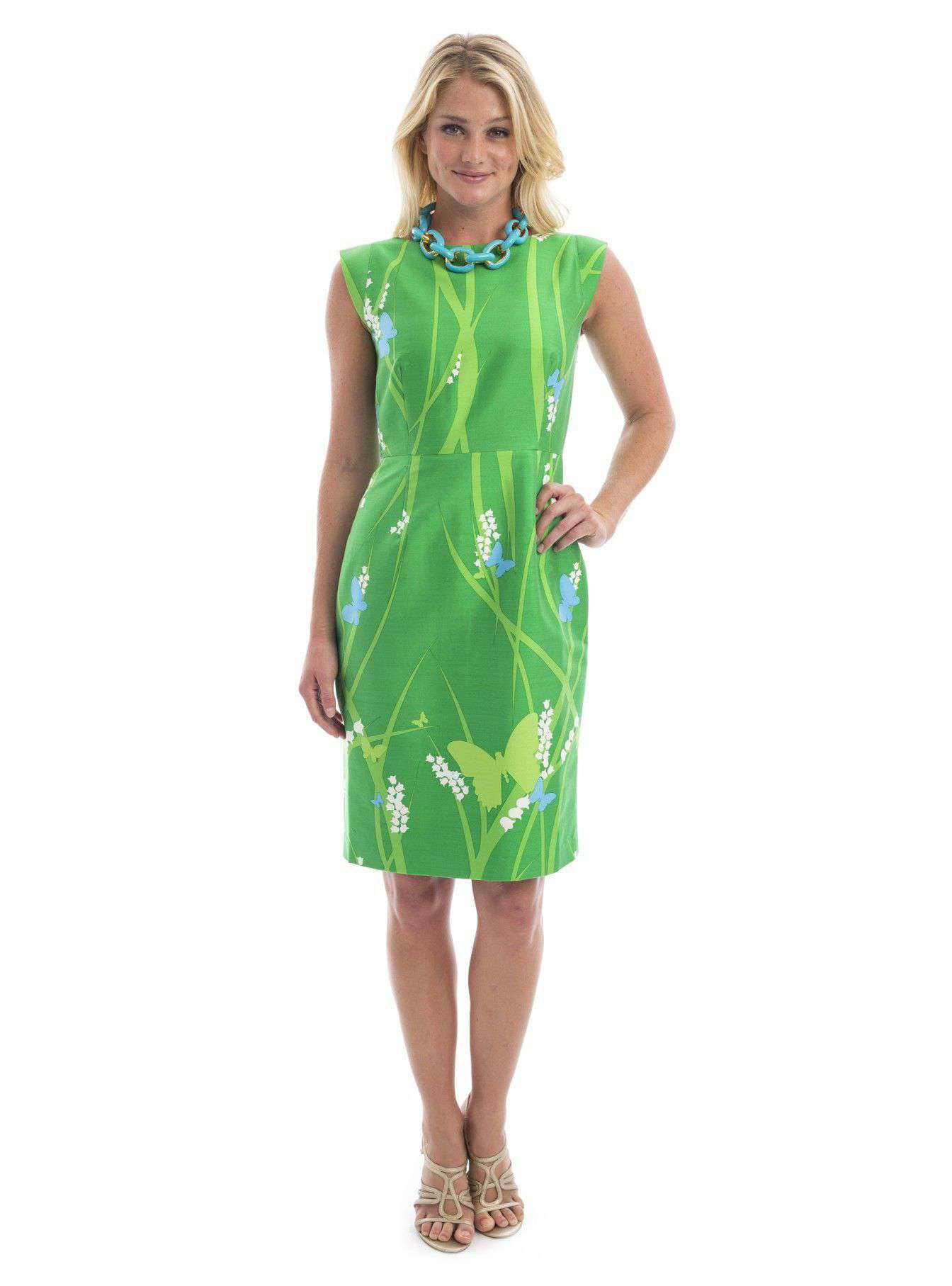 Virginia Dress in Meadow by Elizabeth McKay - Country Club Prep