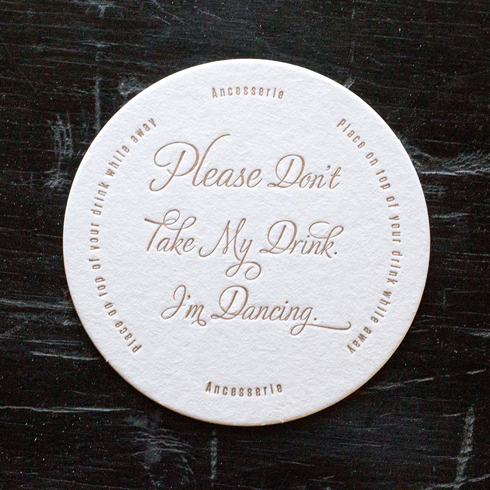 Don't Take My Drink Coaster Set by Ancesserie - Country Club Prep