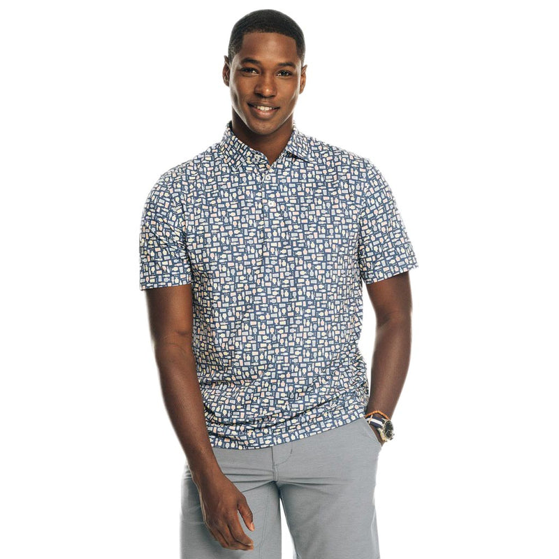 Driver Brewers Print Performance Polo by Southern Tide - Country Club Prep
