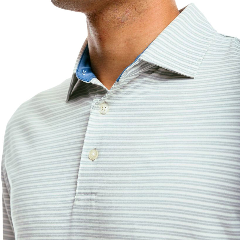 Driver Heather Long Sleeve Performance Polo by Southern Tide - Country Club Prep