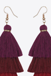 Layered Tassel Earrings - Country Club Prep