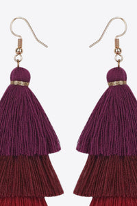 Layered Tassel Earrings - Country Club Prep