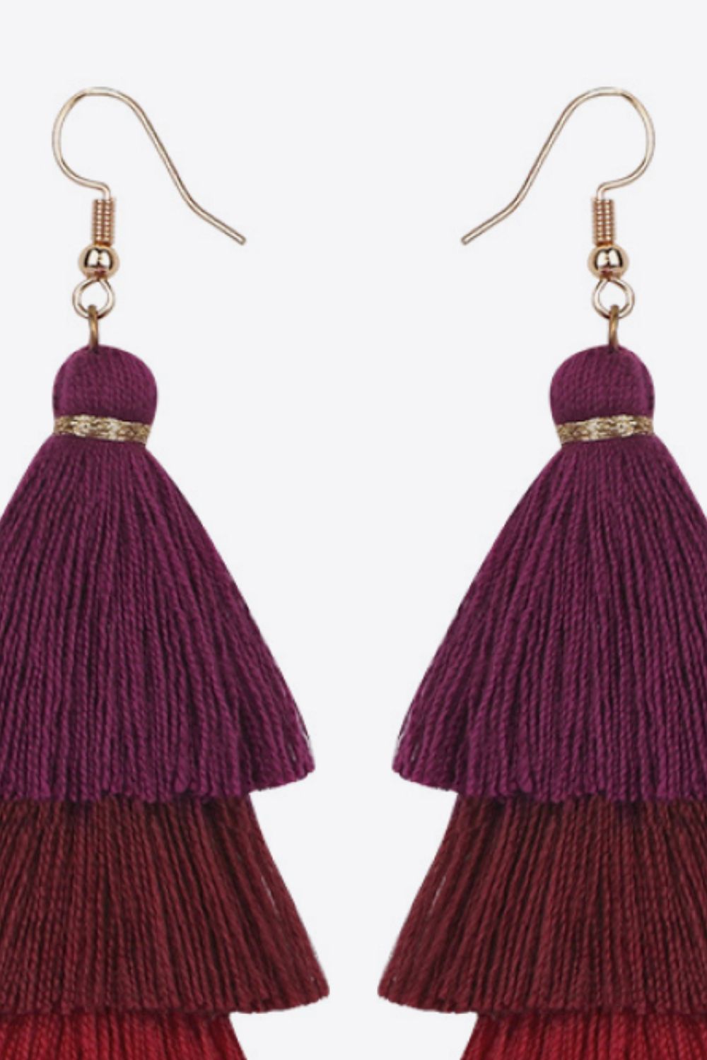 Layered Tassel Earrings - Country Club Prep