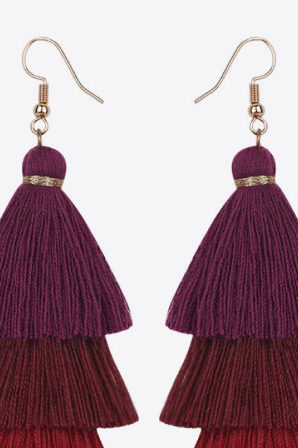 Layered Tassel Earrings - Country Club Prep