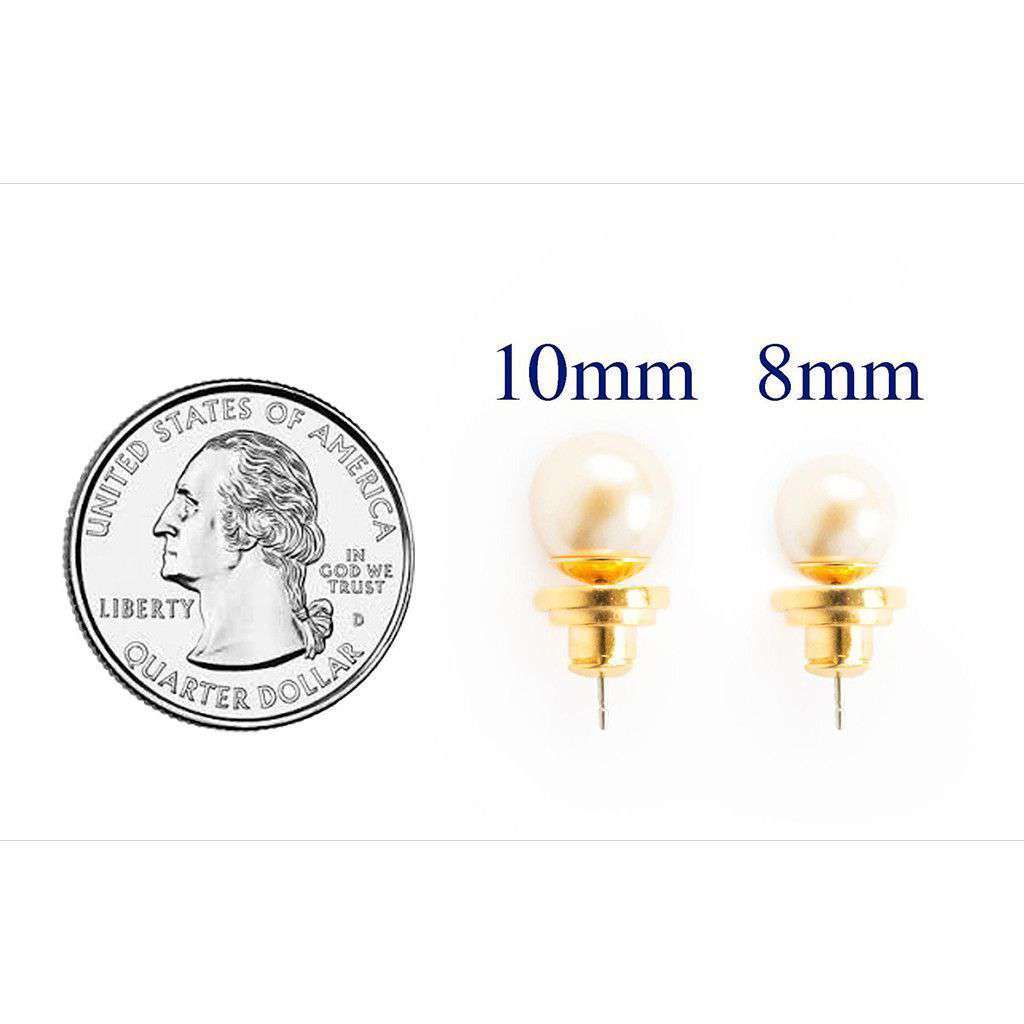 8mm Pearl Earrings by Kiel James Patrick - Country Club Prep
