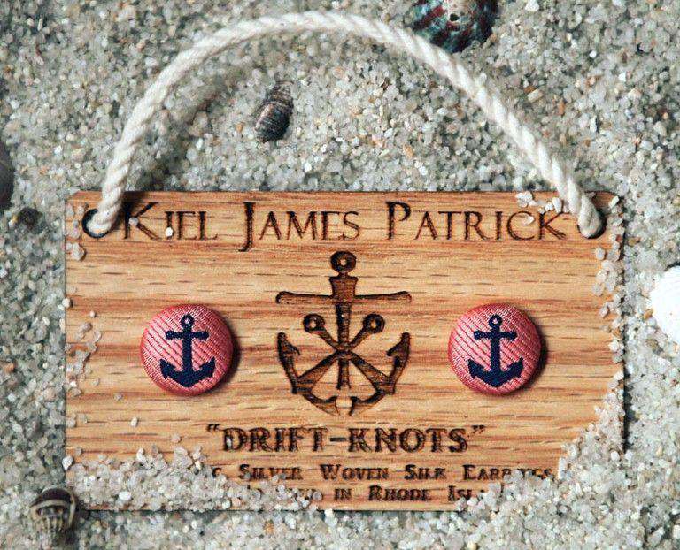 Bailey Lost Atlantic Drift Knot Silk Earrings by Kiel James Patrick - Country Club Prep