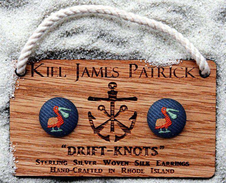 Bosco Drift Knot Silk Earrings by Kiel James Patrick - Country Club Prep