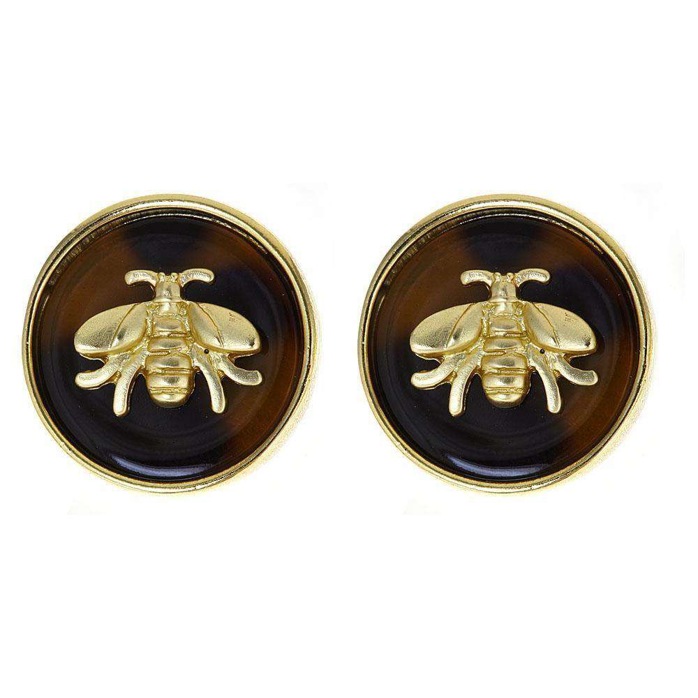 Bumble Bee Tortoise Earrings by Fornash - Country Club Prep