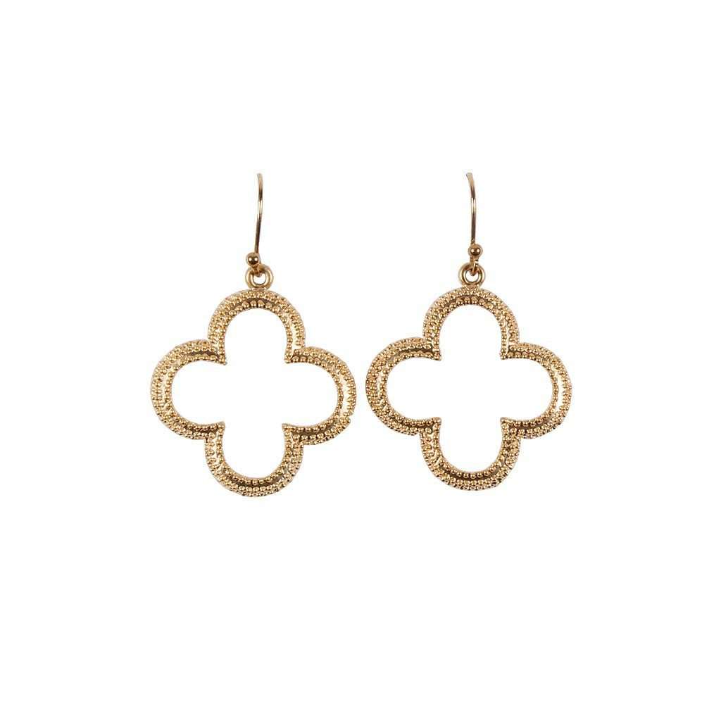 Gold Clover Earring by Caroline Hill - Country Club Prep