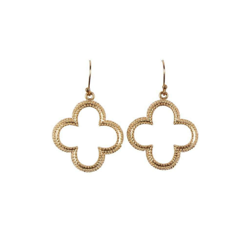Gold Clover Earring by Caroline Hill - Country Club Prep