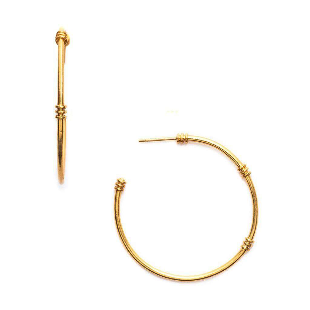 Imperial Hoop Earring in Gold by Julie Vos - Country Club Prep