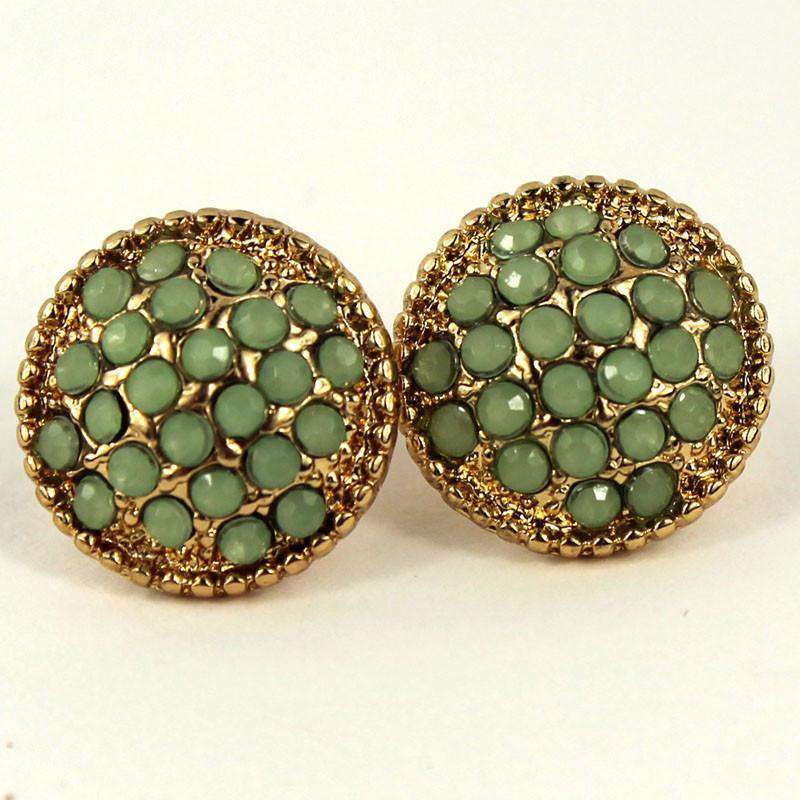 Lyla Studs in Mint by Caroline Hill - Country Club Prep