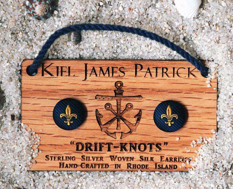 Marie Antoinette Drift Knot Silk Earrings by Kiel James Patrick - Country Club Prep