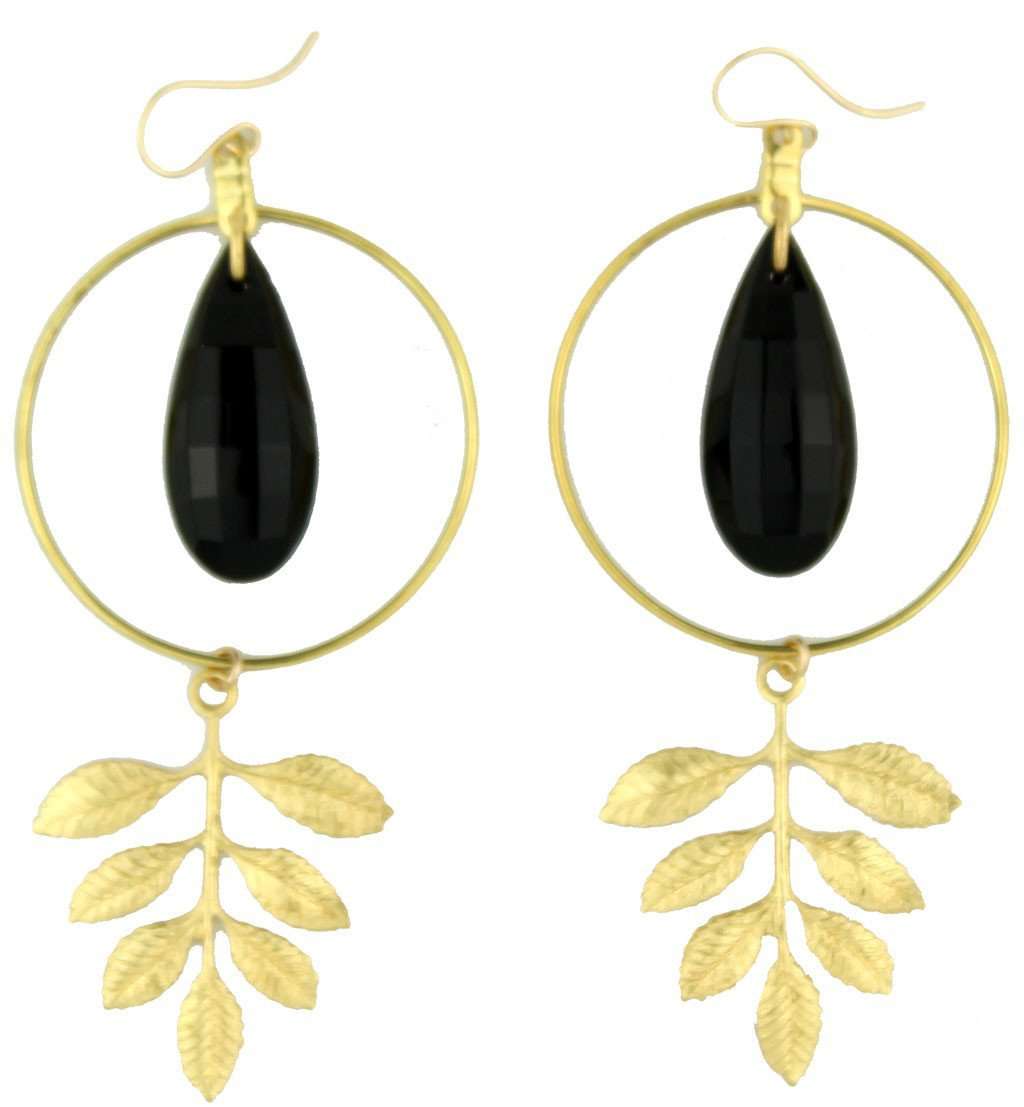 Monaco Earring in Gold  by Moon and Lola - Country Club Prep
