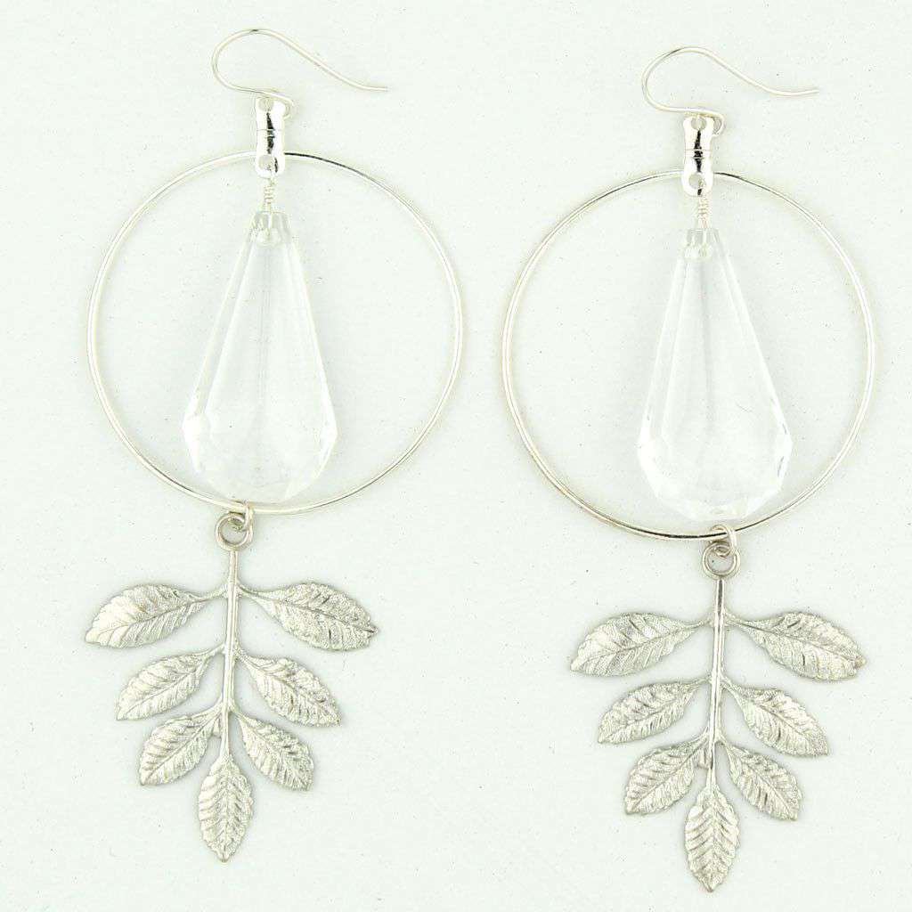 Monaco Earring in Silver by Moon and Lola - Country Club Prep