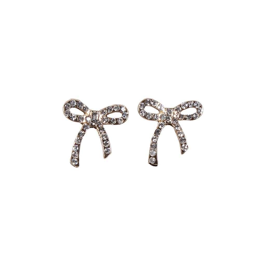 Rhinestone Bow Earring by Caroline Hill - Country Club Prep