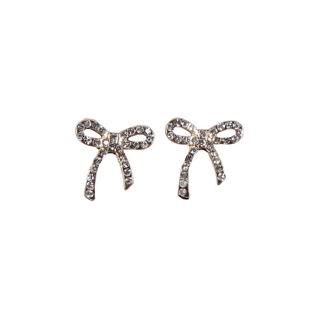 Rhinestone Bow Earring by Caroline Hill - Country Club Prep