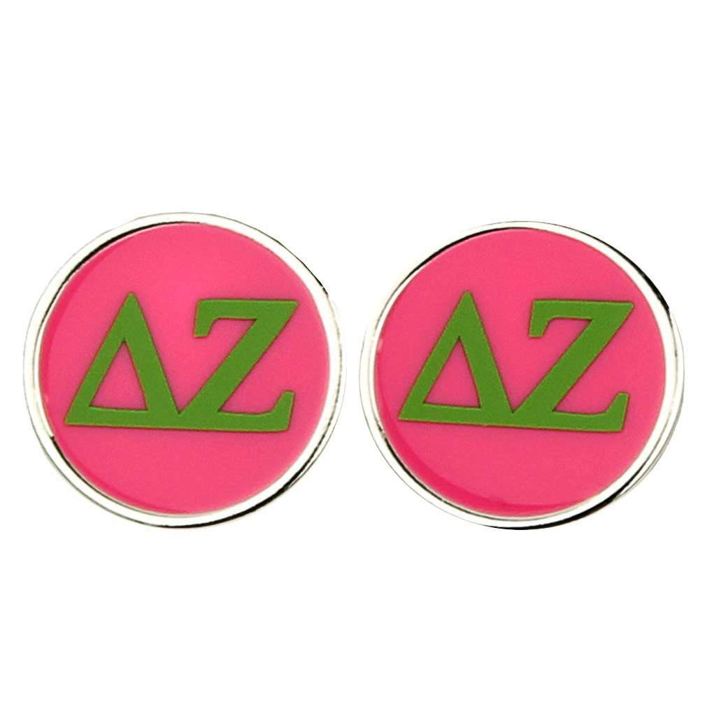 Small Delta Zeta Stud Earrings by Fornash - Country Club Prep