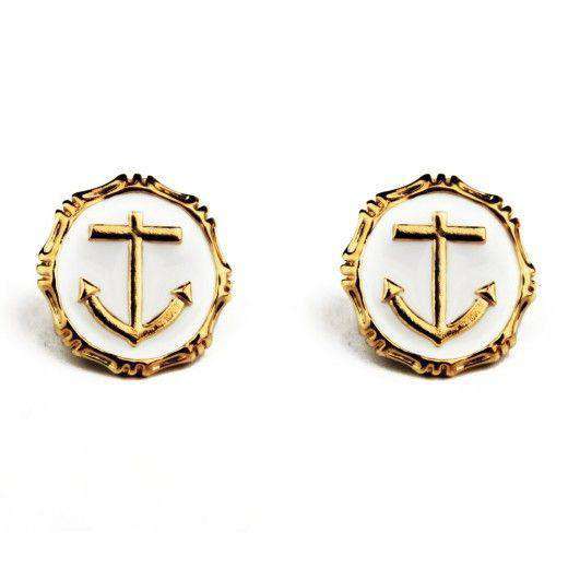 Stockard Landing Earrings in Pearl by Pink Pineapple - Country Club Prep