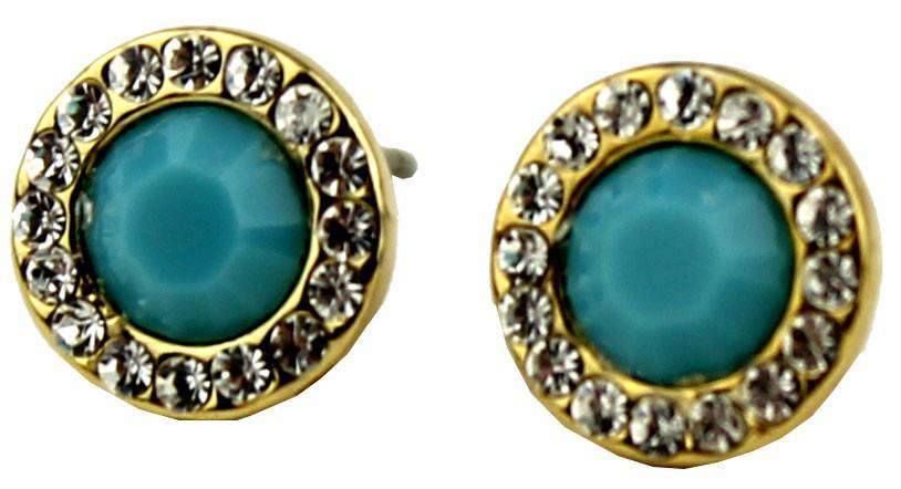 The Alexis Earring in Turquoise  by Fornash - Country Club Prep