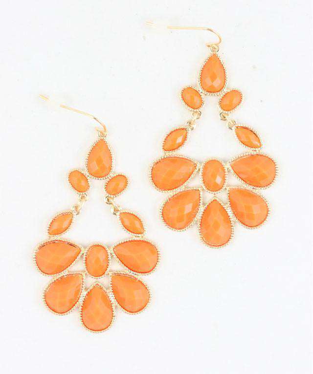 Turkish Earring in Orange by Caroline Hill - Country Club Prep