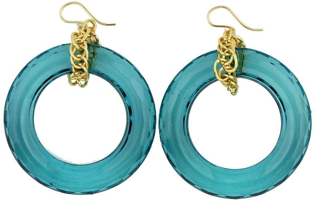 Winston Earring in Turquoise by Moon and Lola - Country Club Prep
