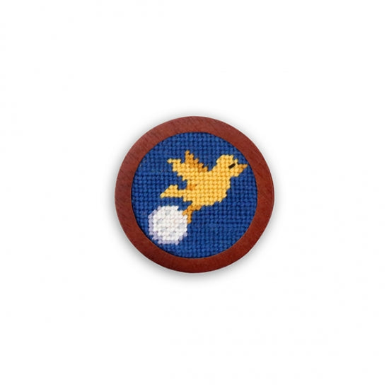 Birdie Needlepoint Golf Ball Marker by Smathers & Branson - Country Club Prep